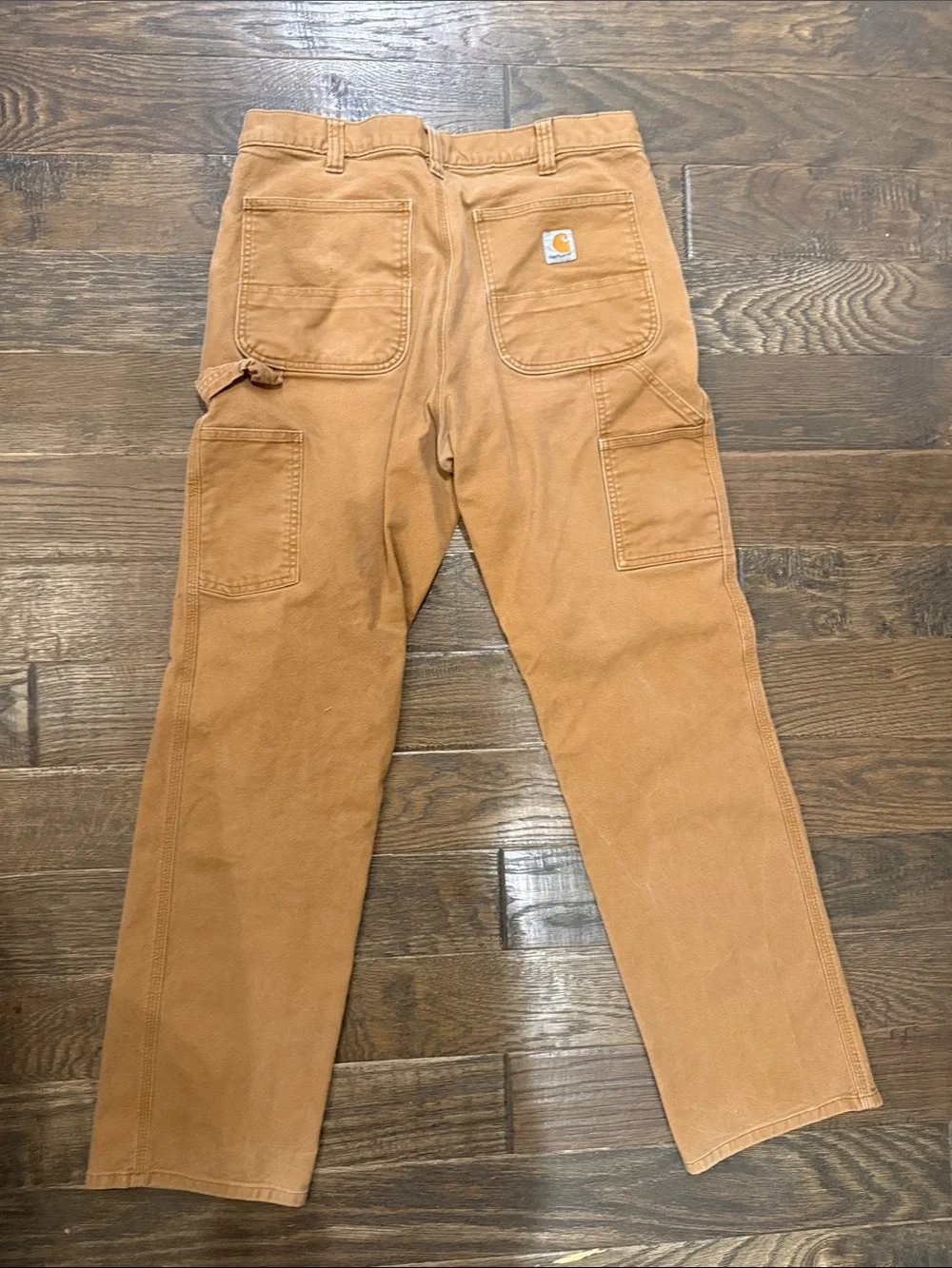 Carhartt Men's Straight Leg Work Pants in Carhartt Brown 34x34 - Picture 3 of 4